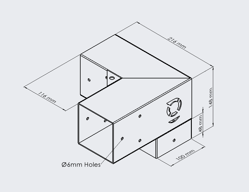 3 Way Corner Bracket (STD)