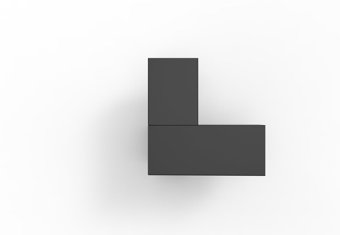 3 WAY CORNER SLOPING BRACKET (LEFT HAND) (MAXI)