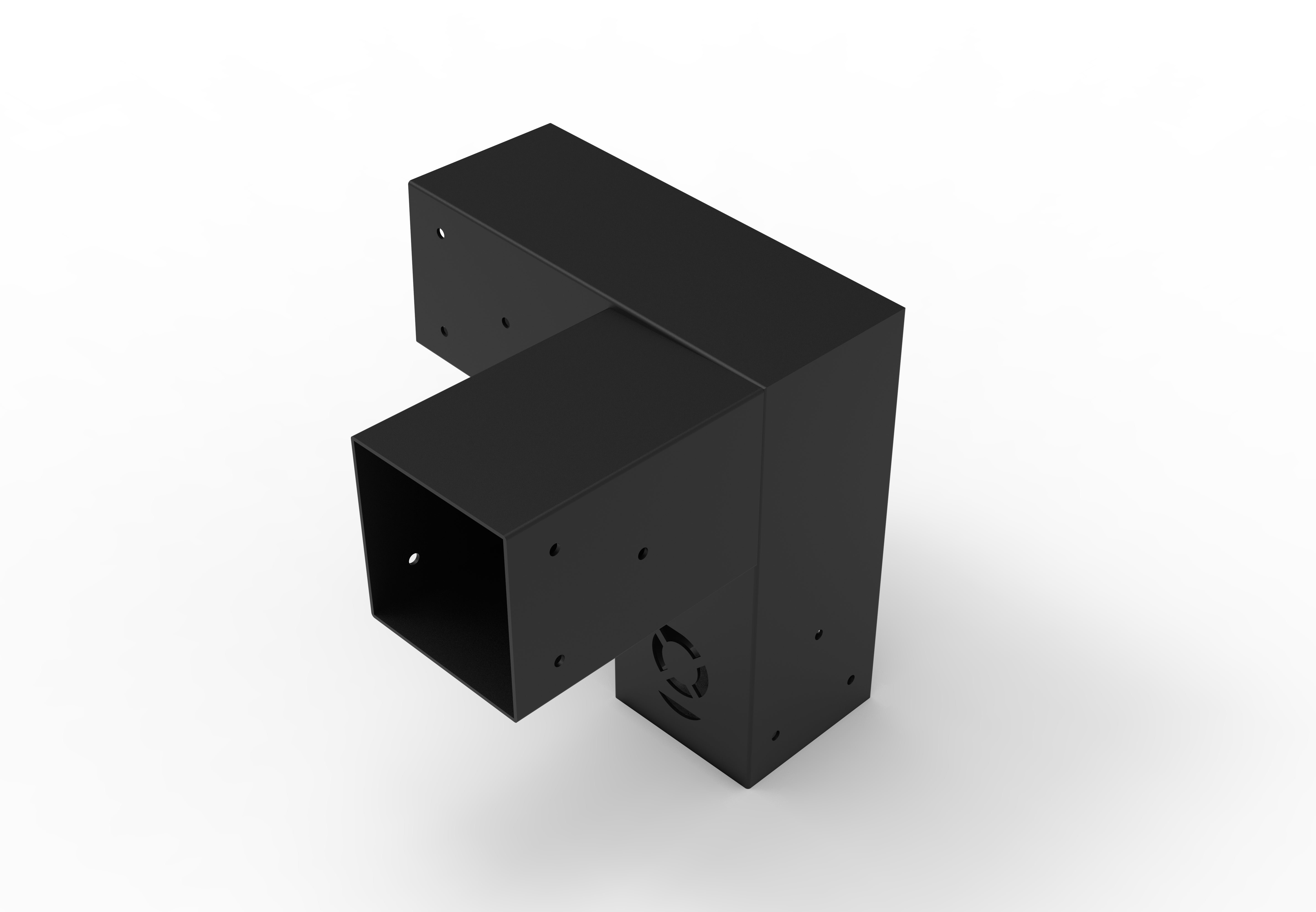 3 WAY CORNER SLOPING BRACKET (LEFT HAND) (STD)