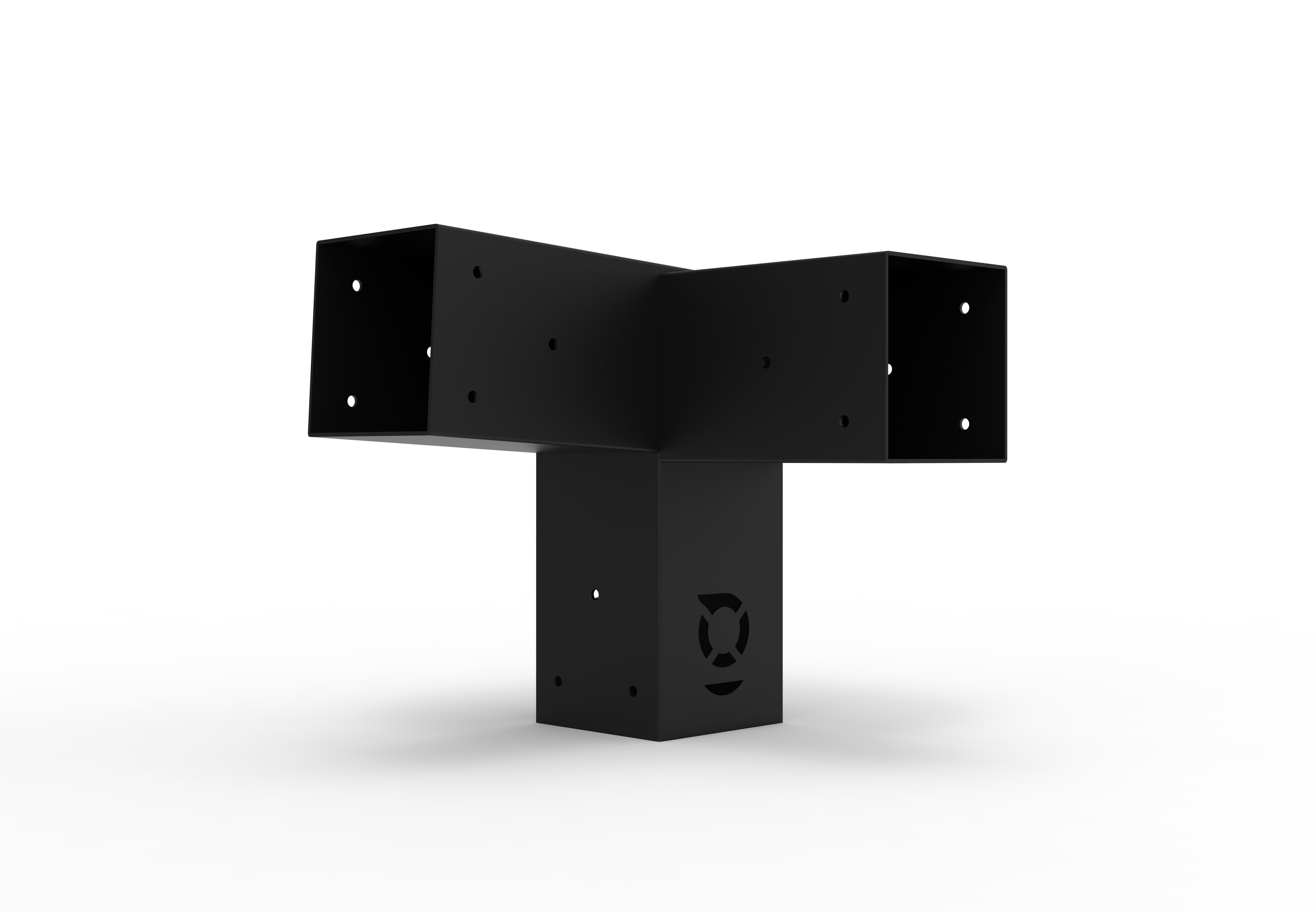 3 WAY CORNER SLOPING BRACKET (LEFT HAND) (STD)