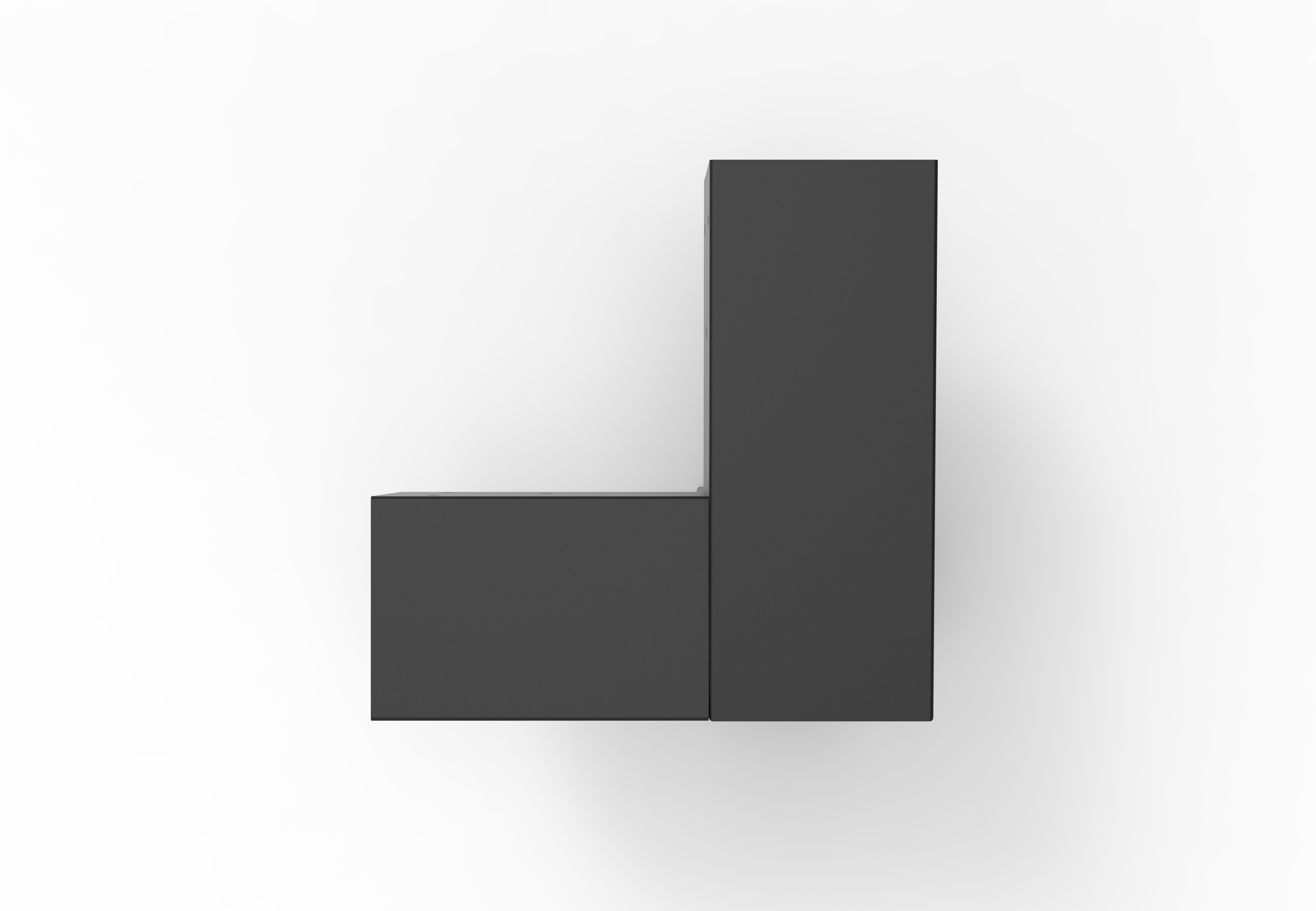 3 WAY CORNER SLOPING BRACKET (LEFT HAND) (STD)