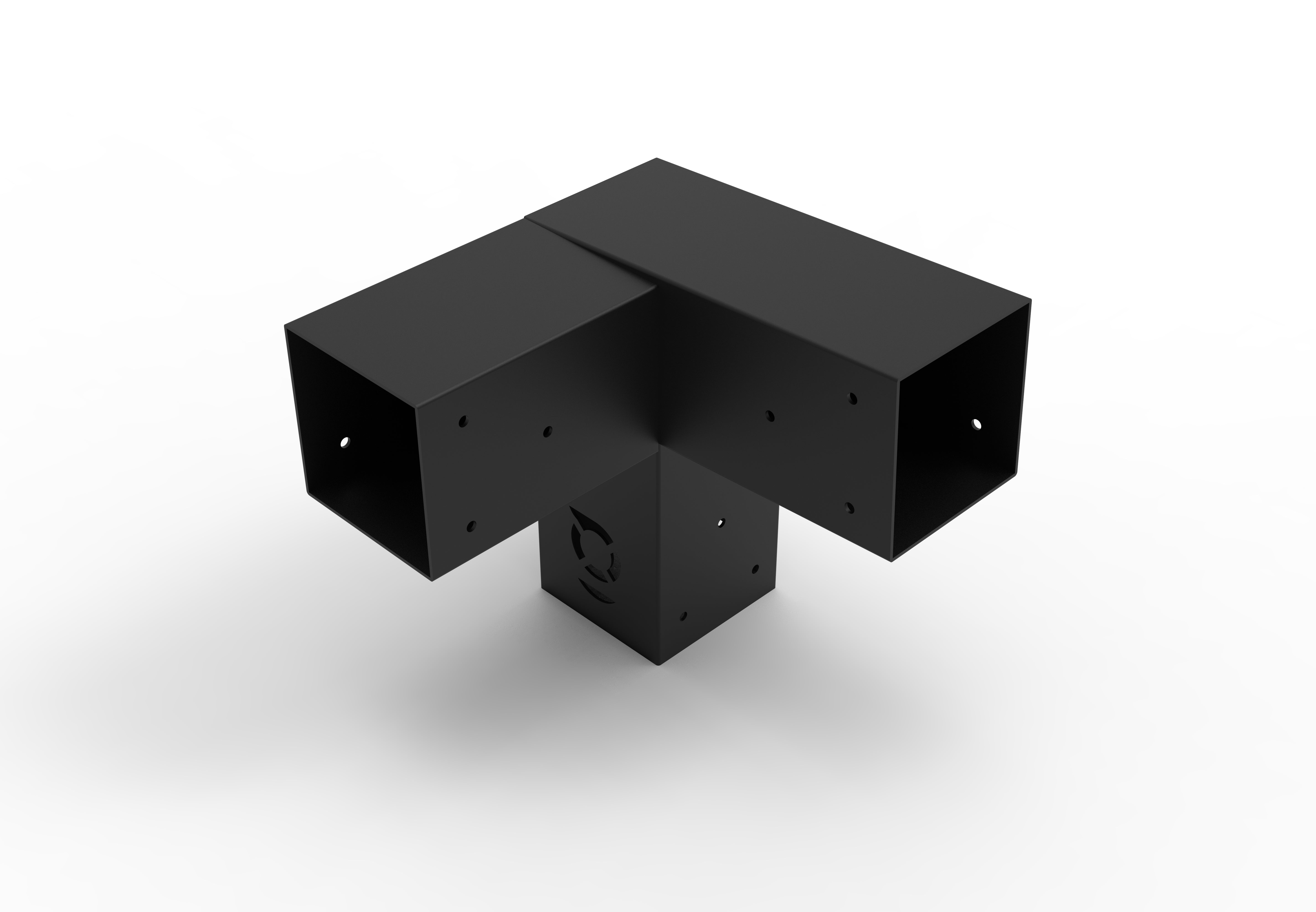 3 WAY CORNER SLOPING BRACKET (RIGHT HAND) (STD)