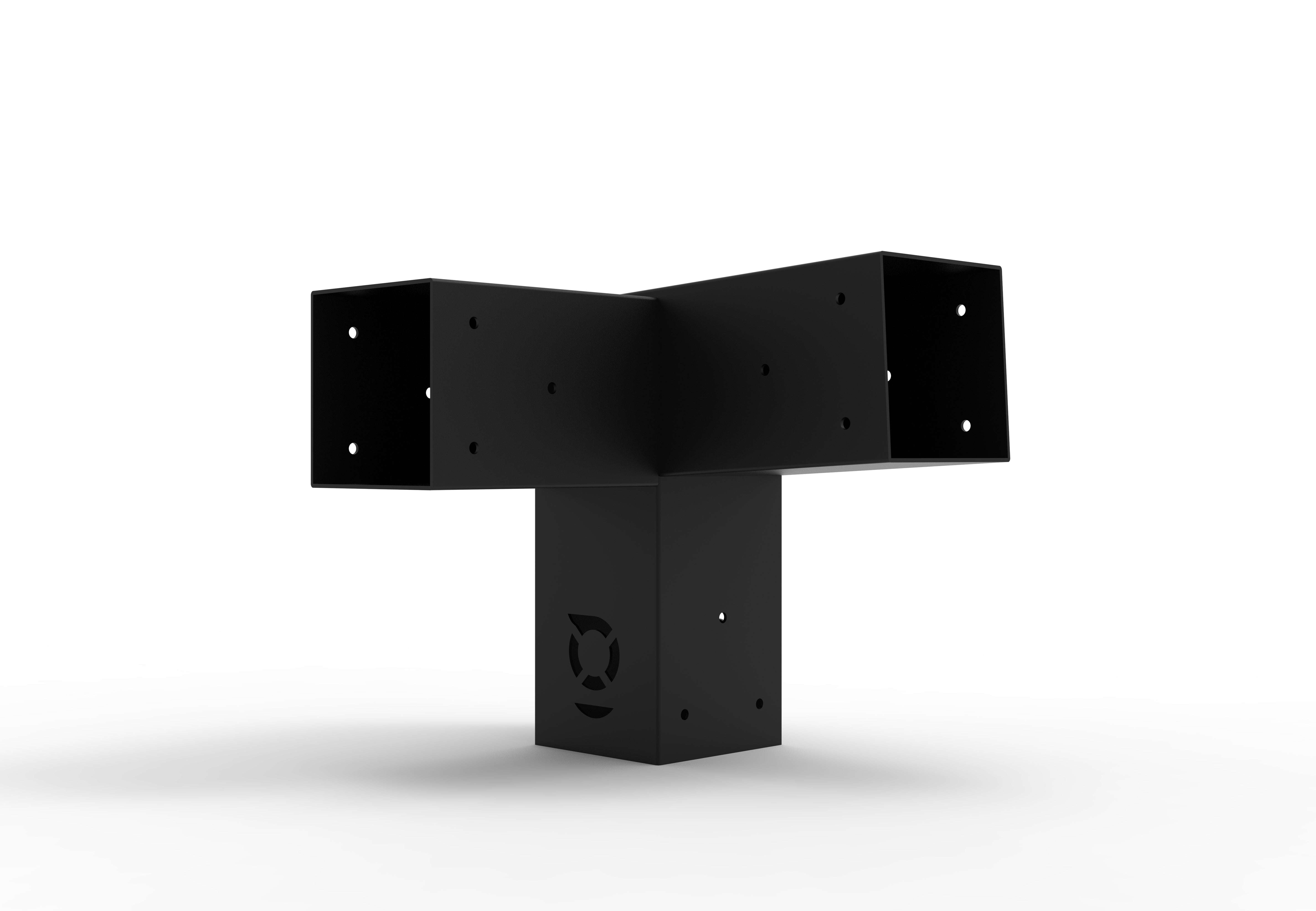 3 WAY CORNER SLOPING BRACKET (RIGHT HAND) (STD)