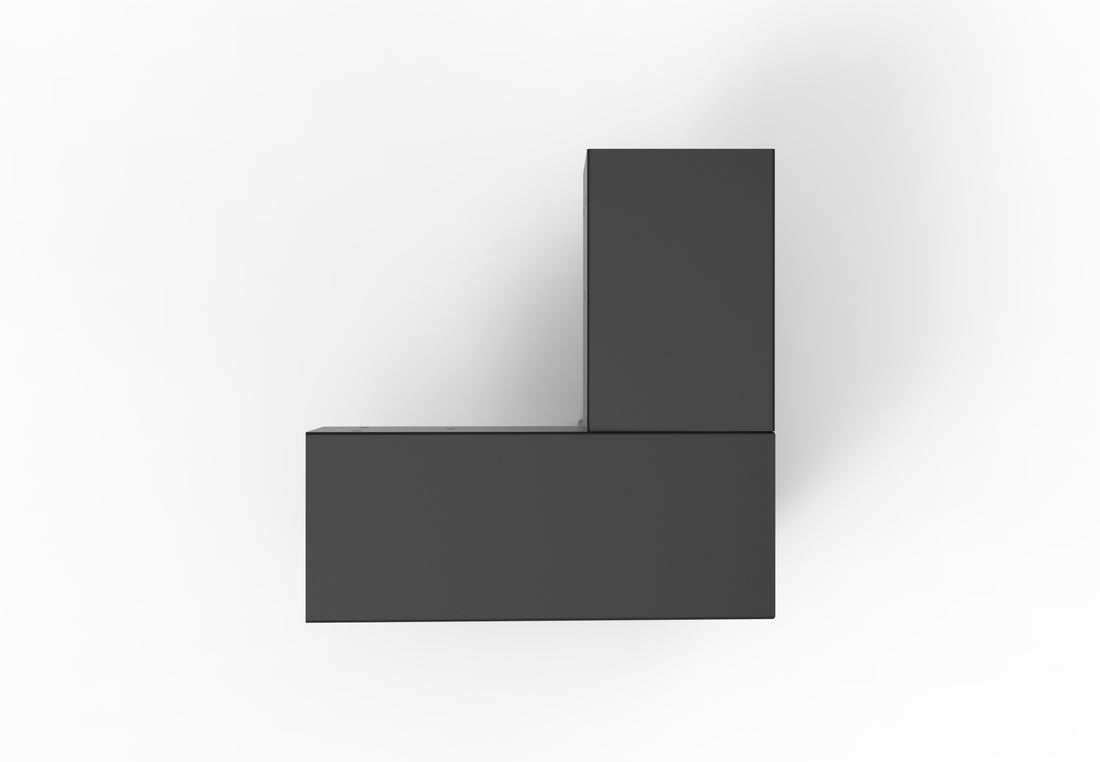 3 WAY CORNER SLOPING BRACKET (RIGHT HAND) (STD)