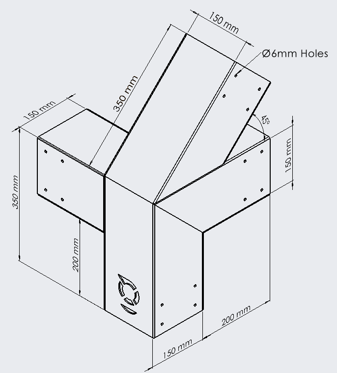 4 Way Corner Bracket (Left Hand) (Maxi)