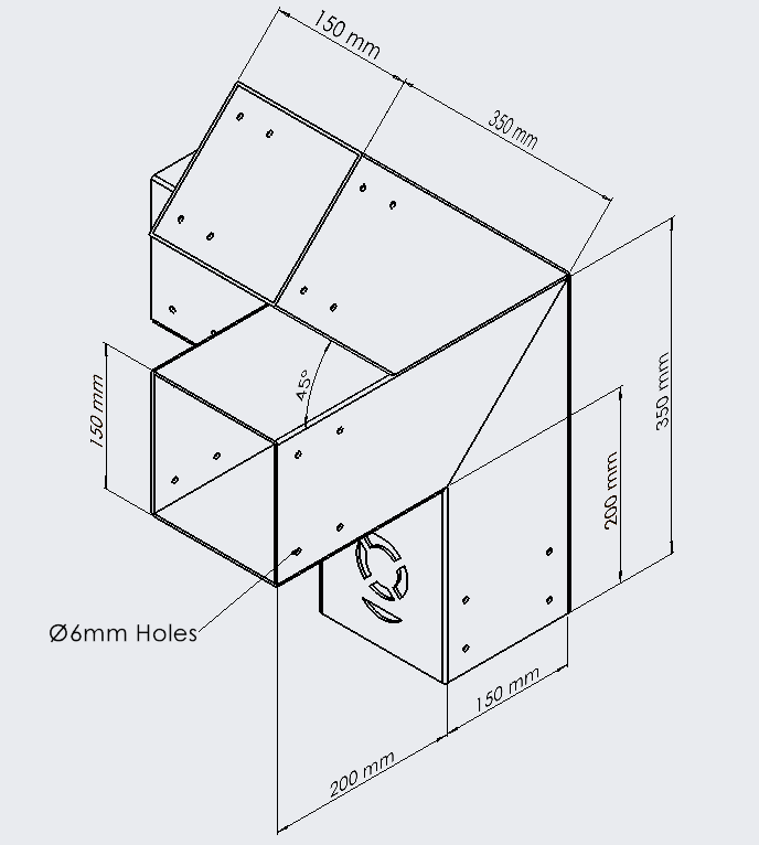 4 Way Corner Bracket (Right Hand) (Maxi)