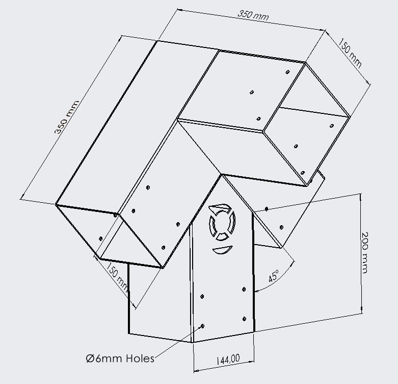 4 Way End Pitch Bracket (Maxi)
