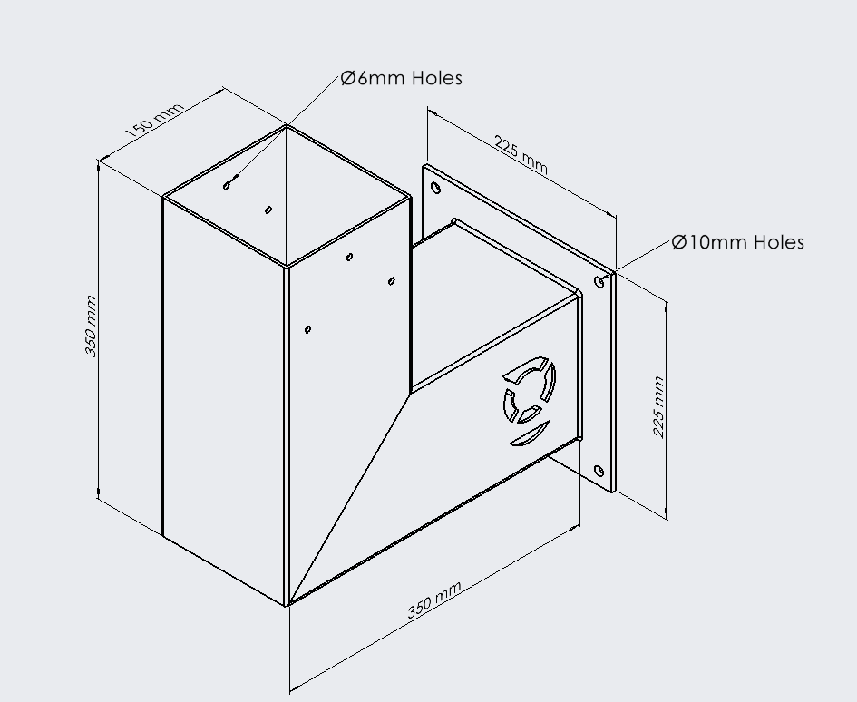 Offset Post Bracket (Maxi)