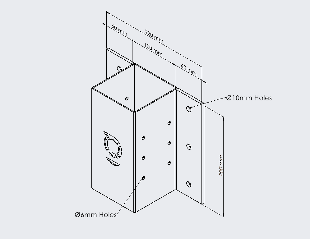 Side Mount Post Bracket (STD)